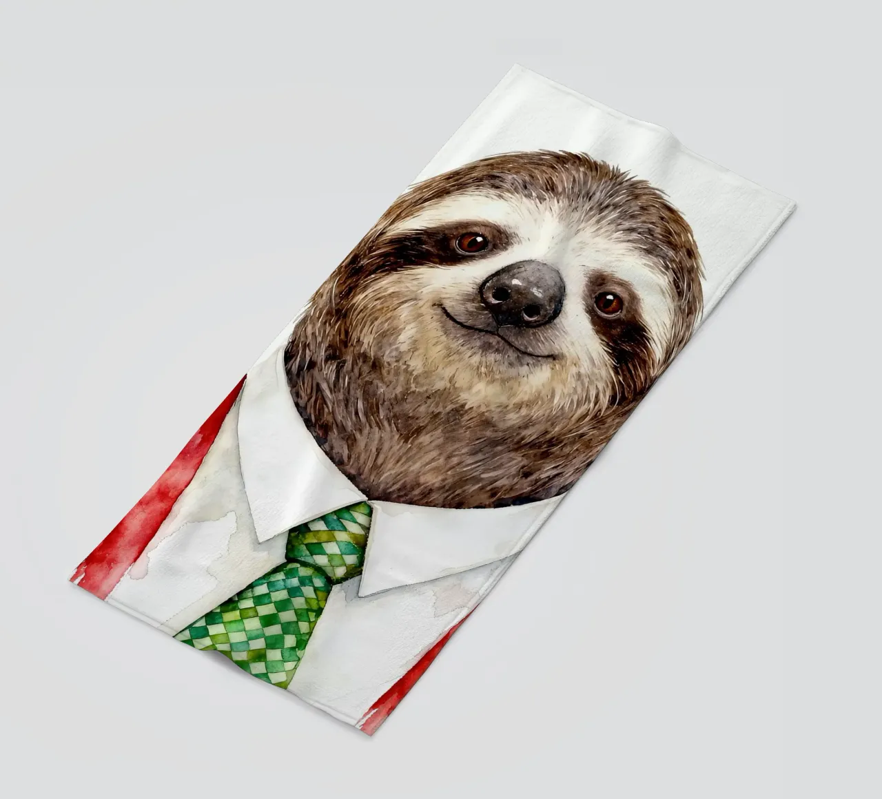 Work-life balance with Sloth Strandtuch von Attaboy Dsgn
