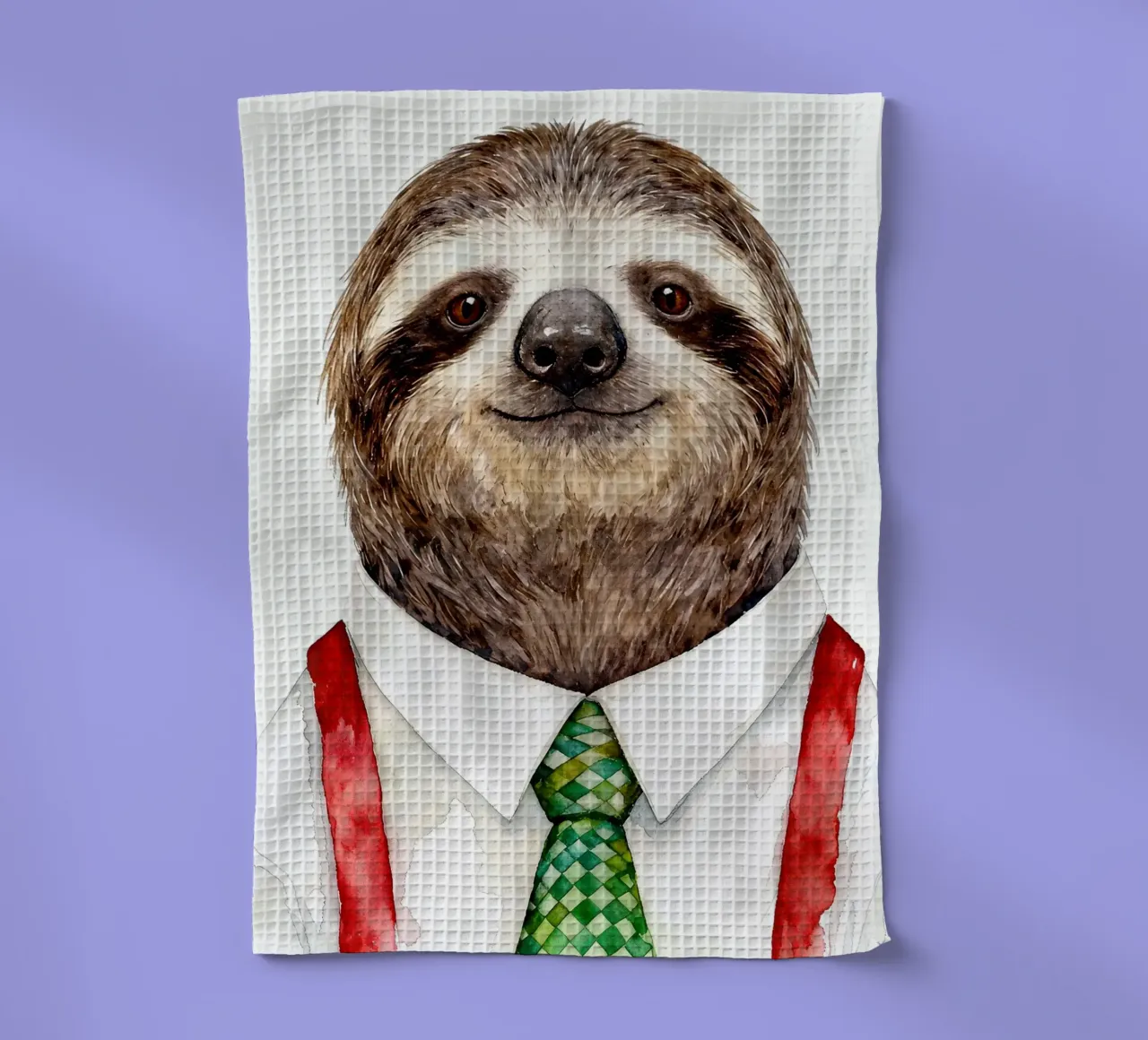 Work-life balance with Sloth Geschirrtuch von Attaboy Dsgn