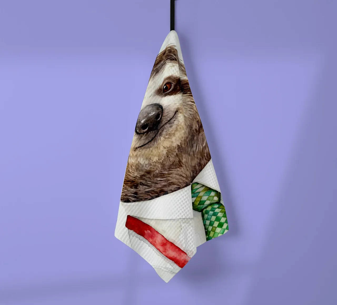 Work-life balance with Sloth Geschirrtuch von Attaboy Dsgn