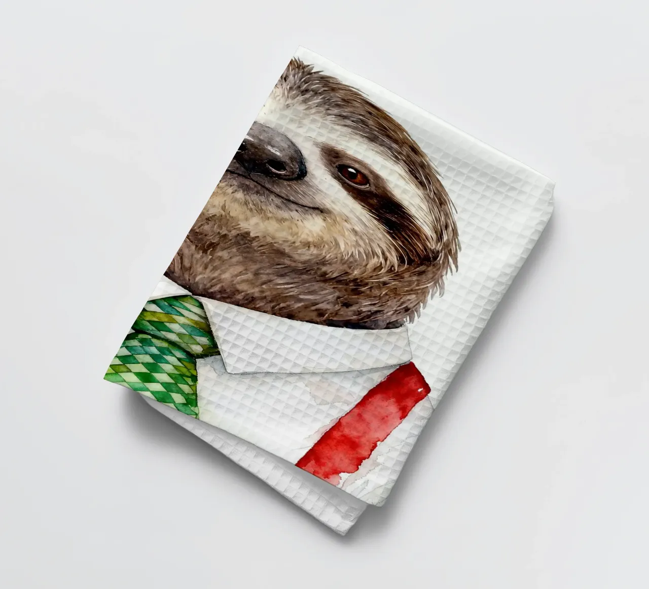 Work-life balance with Sloth Geschirrtuch von Attaboy Dsgn