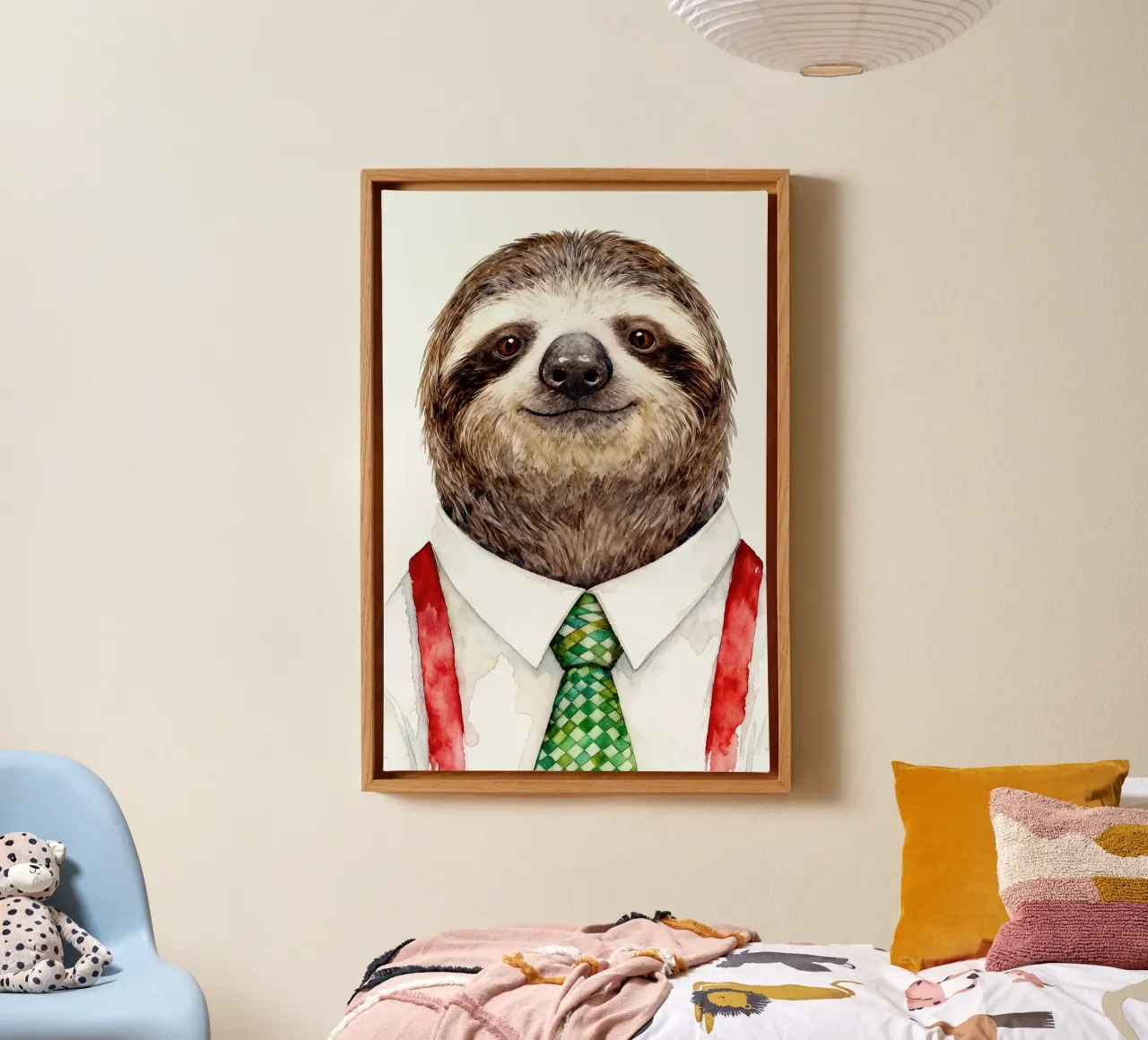Work-life balance with Sloth lienzo de Attaboy Dsgn