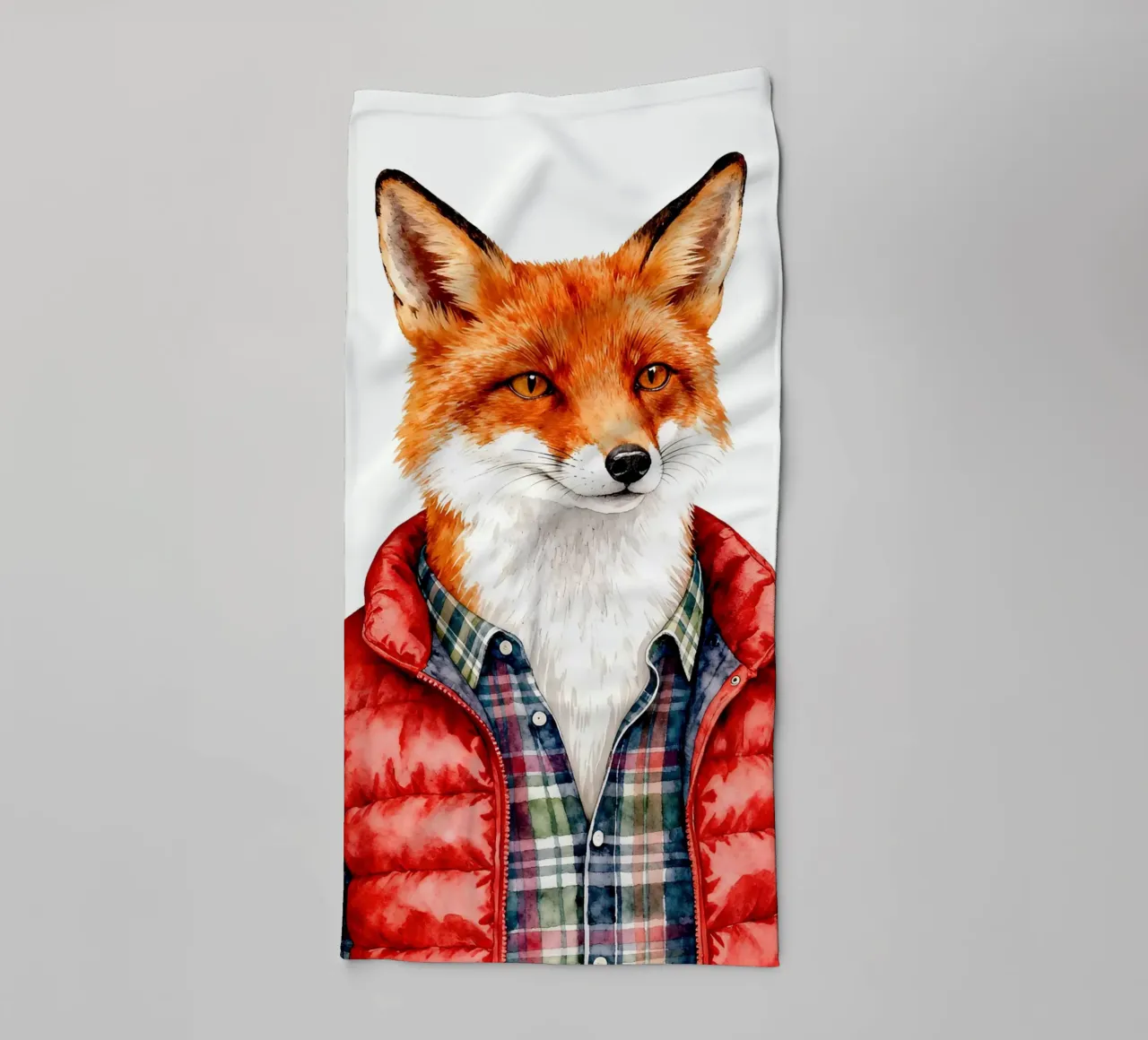 Fox in Puffer Handtuch von Attaboy Dsgn