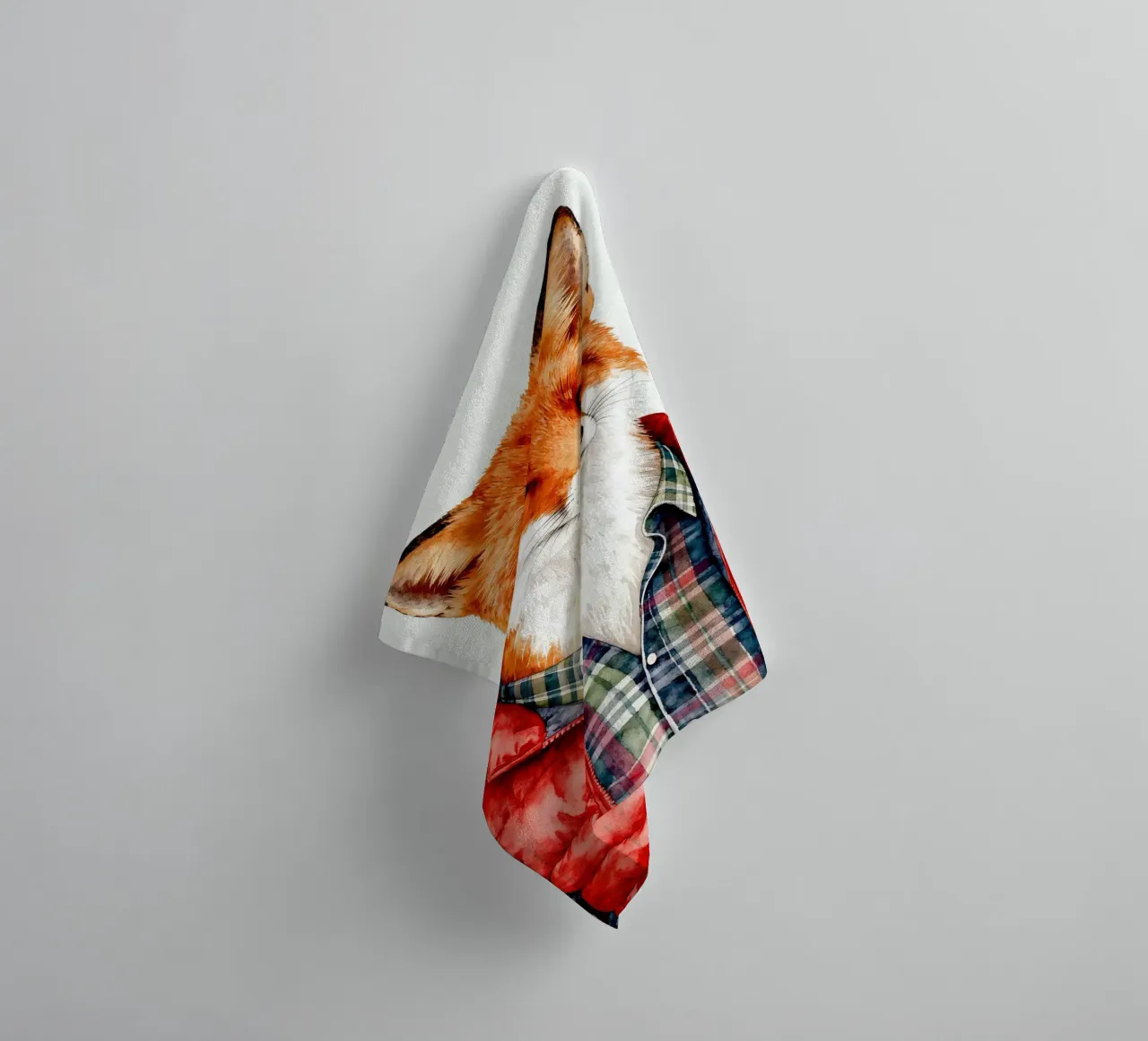 Fox in Puffer Handtuch von Attaboy Dsgn