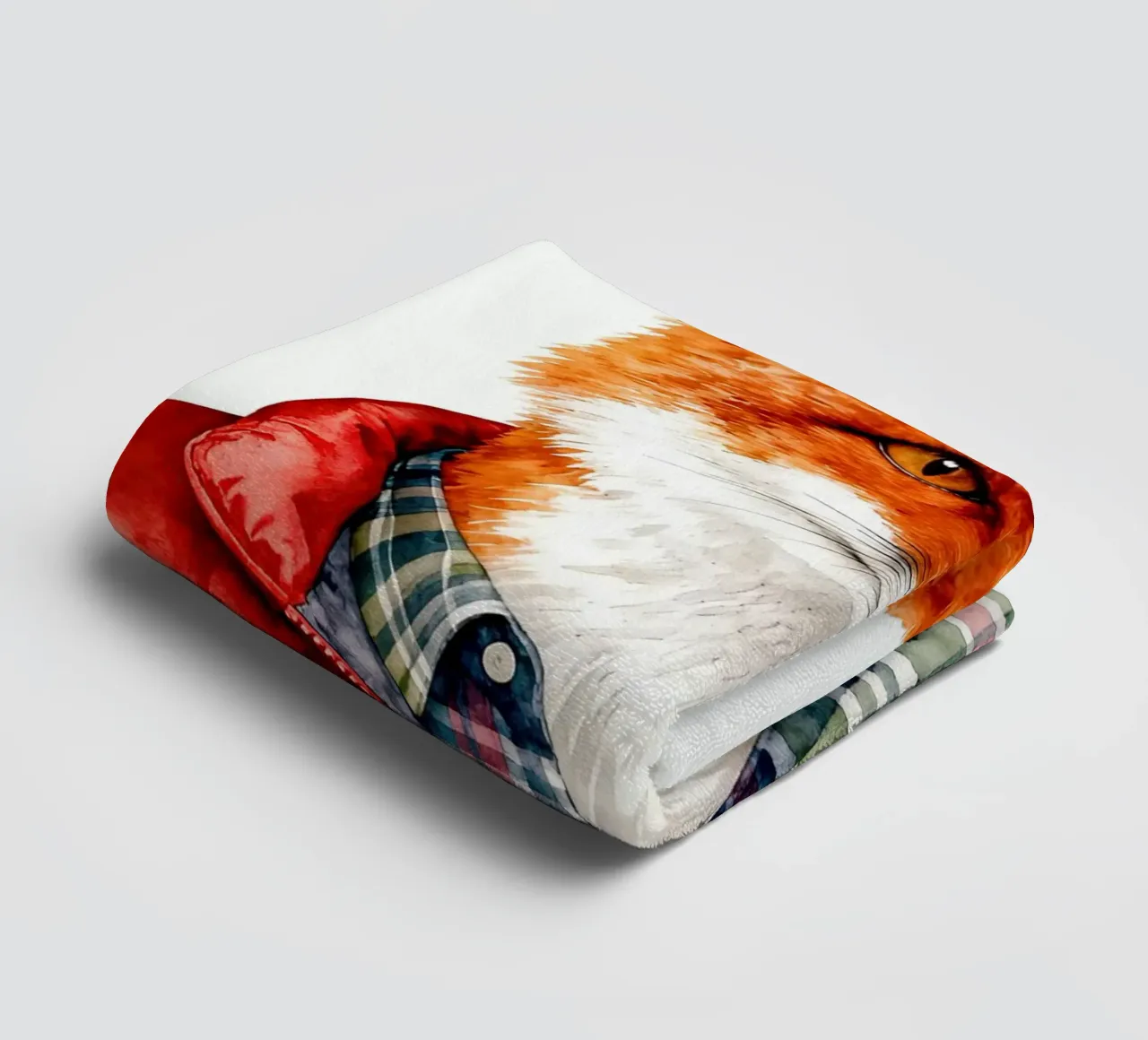 Fox in Puffer Handtuch von Attaboy Dsgn