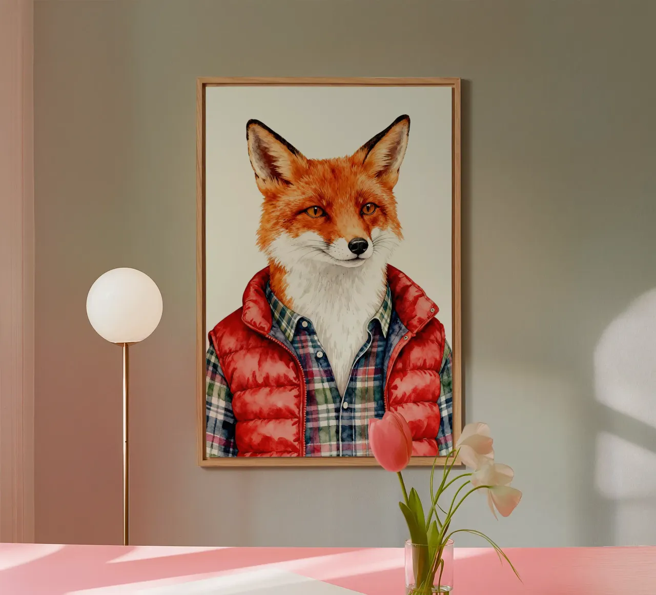 Fox in Puffer alluminio dibond da Attaboy Dsgn