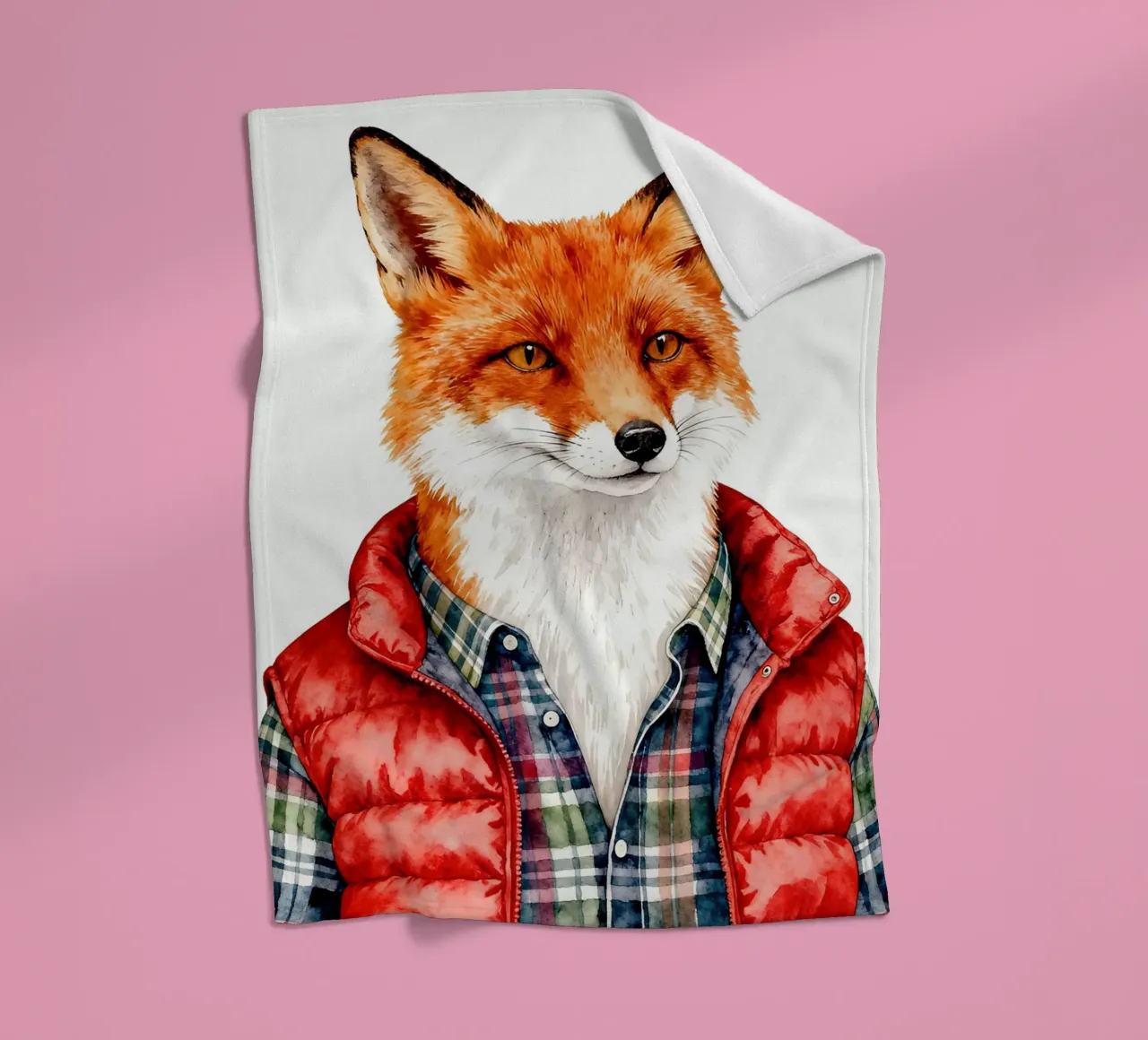 Fox in Puffer coperta in pile da Attaboy Dsgn