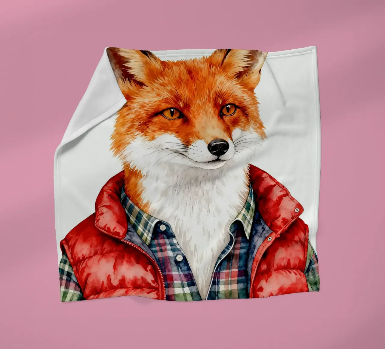 Fox in Puffer coperta in pile da Attaboy Dsgn