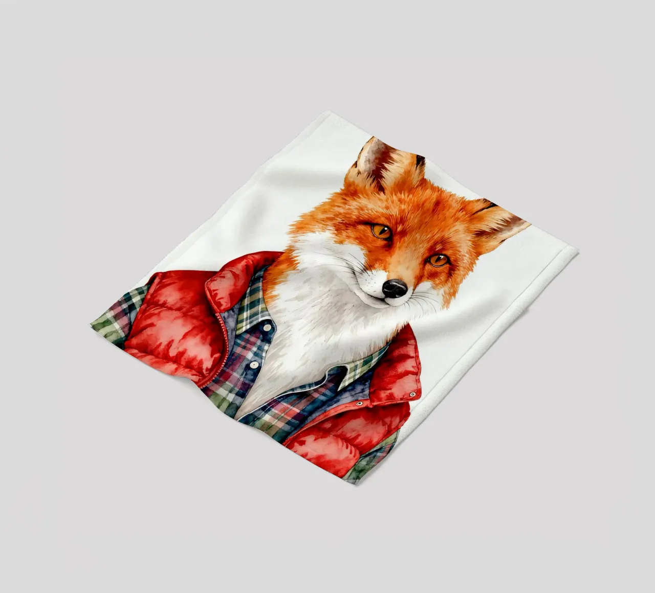 Fox in Puffer coperta in pile da Attaboy Dsgn