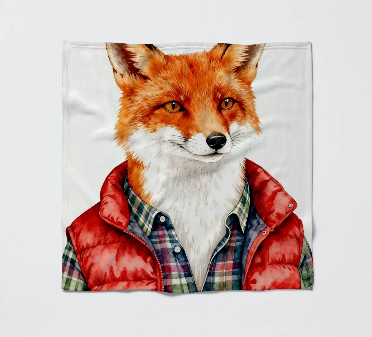 Fox in Puffer coperta in pile da Attaboy Dsgn