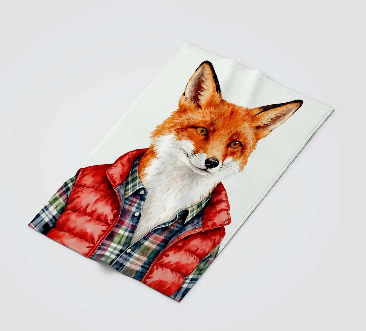 Fox in Puffer coperta in pile da Attaboy Dsgn