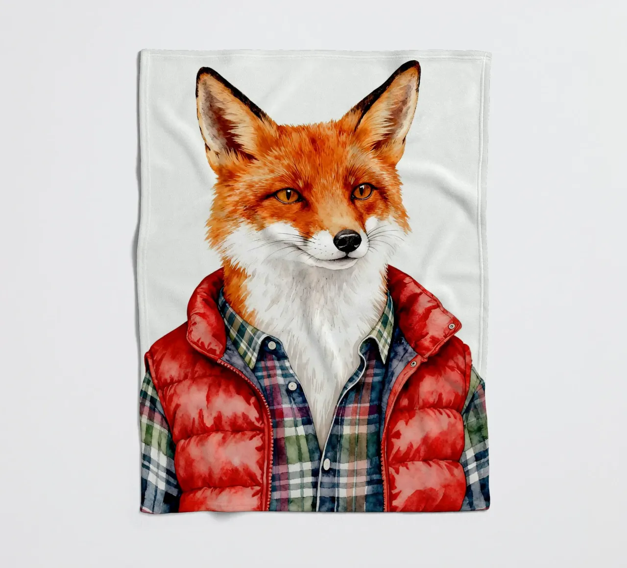 Fox in Puffer coperta in pile da Attaboy Dsgn