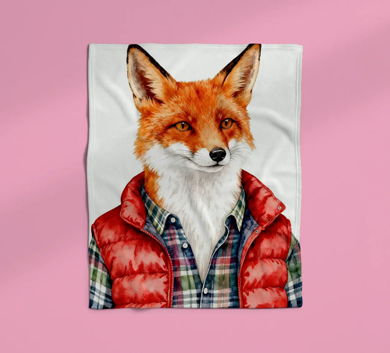Fox in Puffer coperta in pile da Attaboy Dsgn
