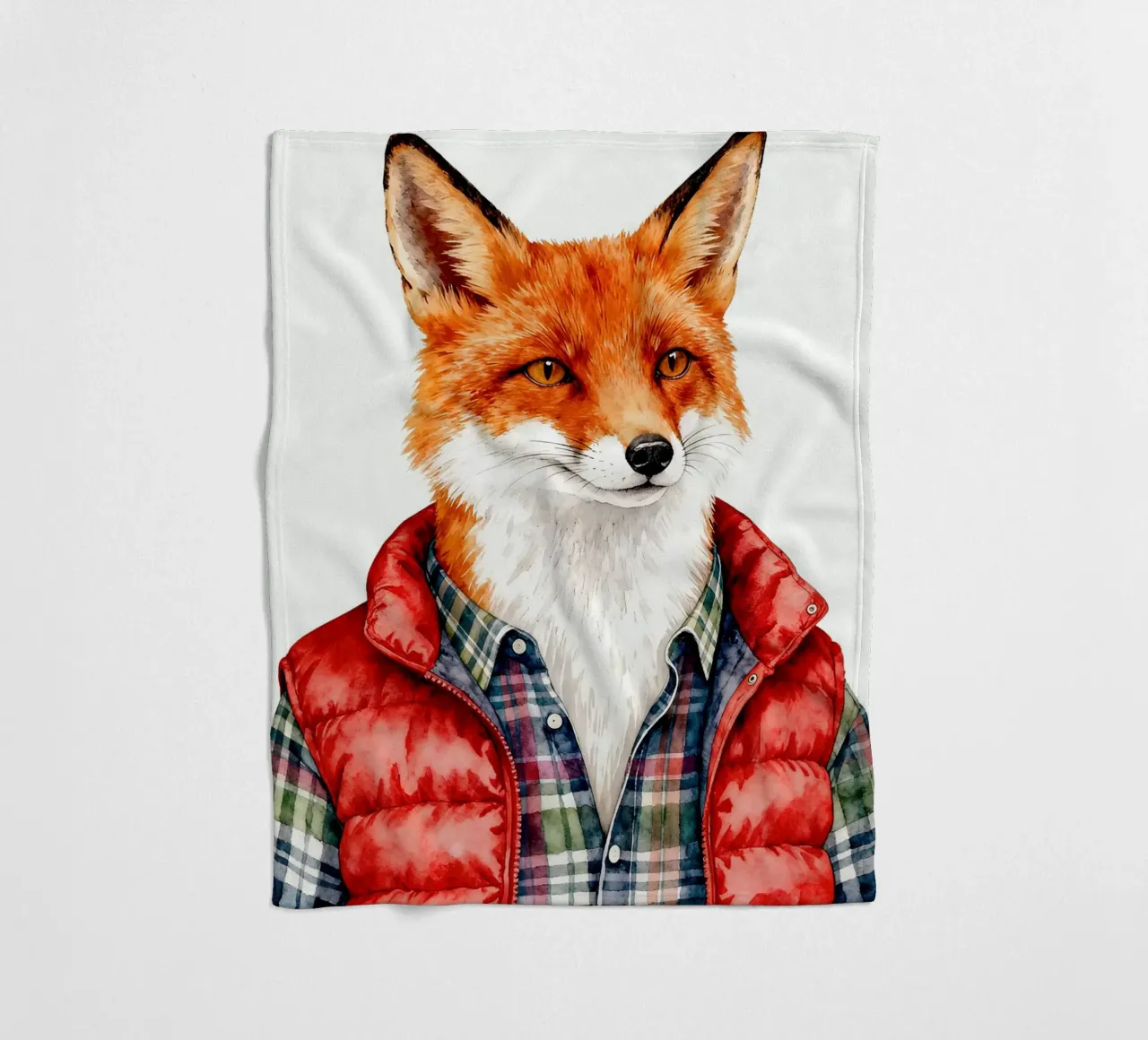 Fox in Puffer coperta in pile da Attaboy Dsgn