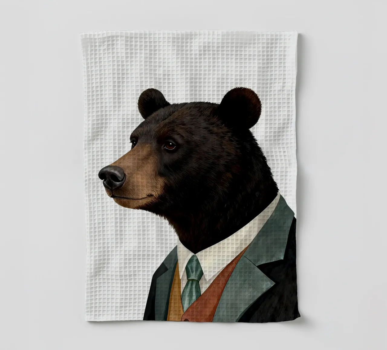 Black Bear canovaccio da cucina da Attaboy Dsgn