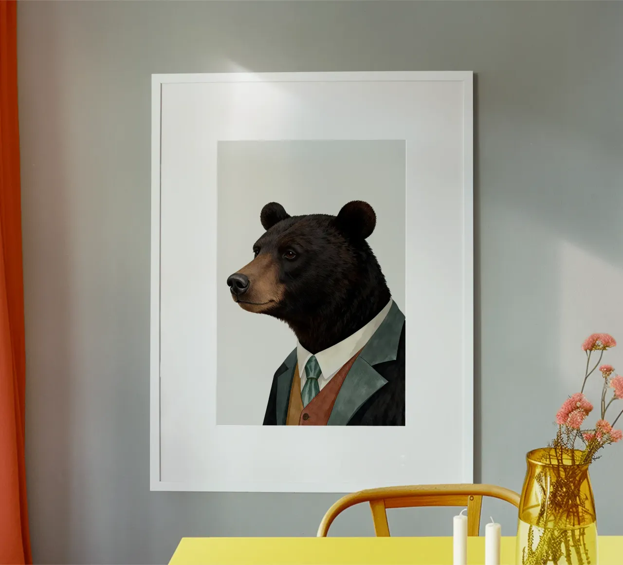 Black Bear poster van Attaboy Dsgn