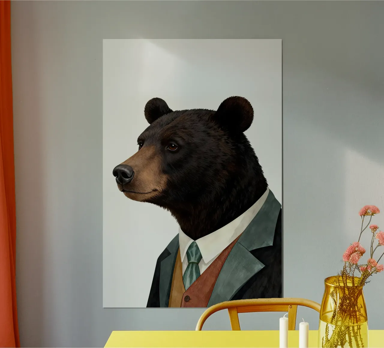 Black Bear poster van Attaboy Dsgn