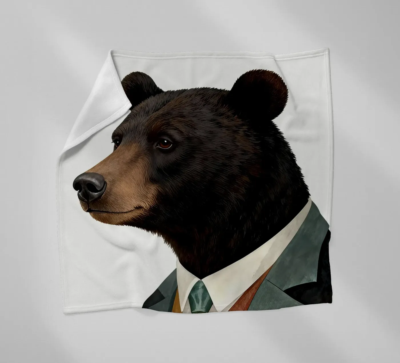 Black Bear fleecedeken van Attaboy Dsgn