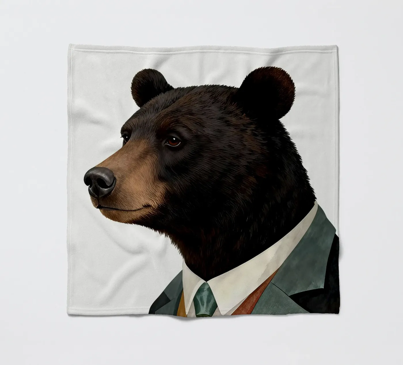Black Bear fleecedeken van Attaboy Dsgn
