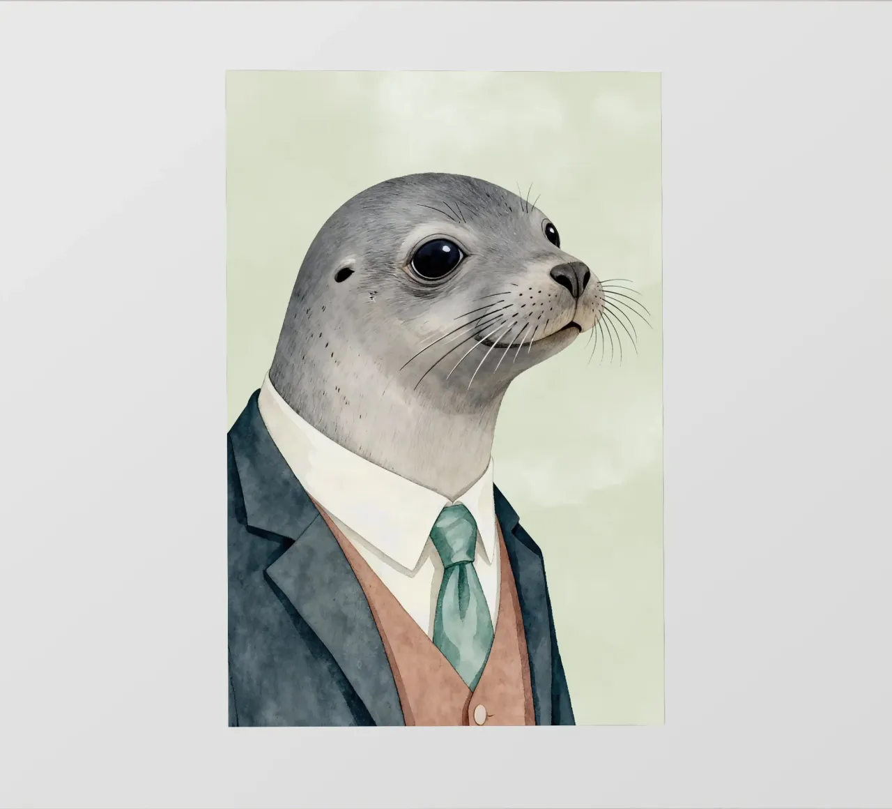 Seal in Suit pellicola backlit da Attaboy Dsgn