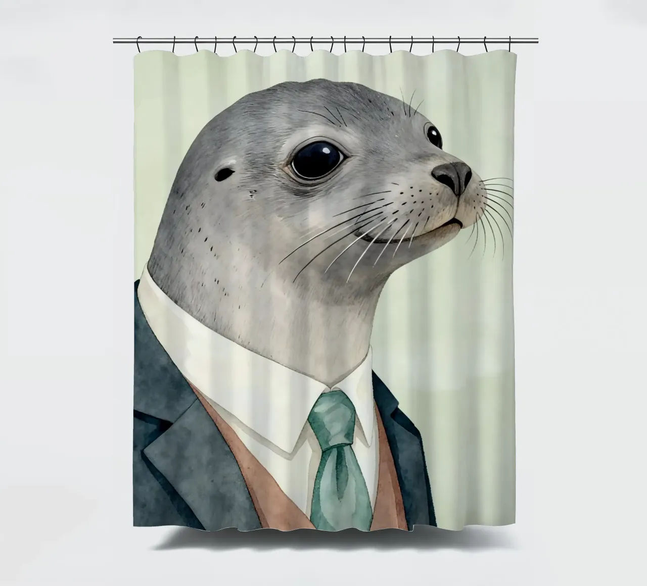 Seal in Suit tenda da doccia da Attaboy Dsgn
