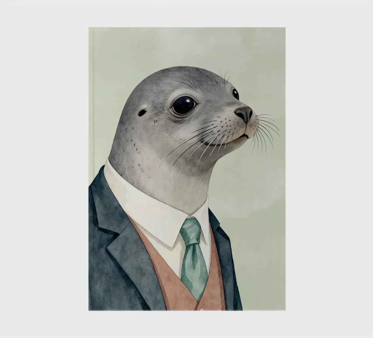 Seal in Suit notebook by Attaboy Dsgn