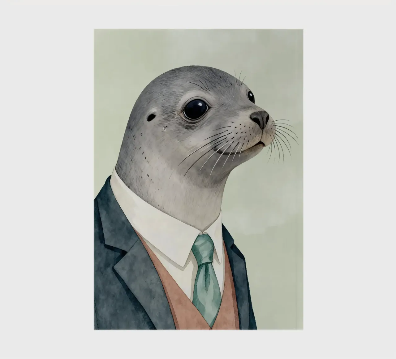 Seal in Suit notebook by Attaboy Dsgn