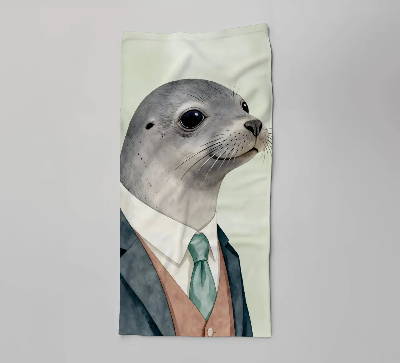 Seal in Suit asciugamano da bagno da Attaboy Dsgn