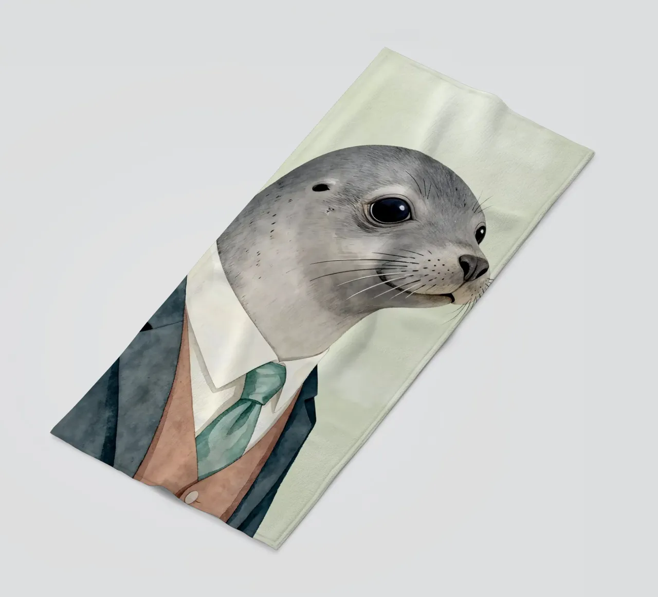 Seal in Suit telo mare da Attaboy Dsgn