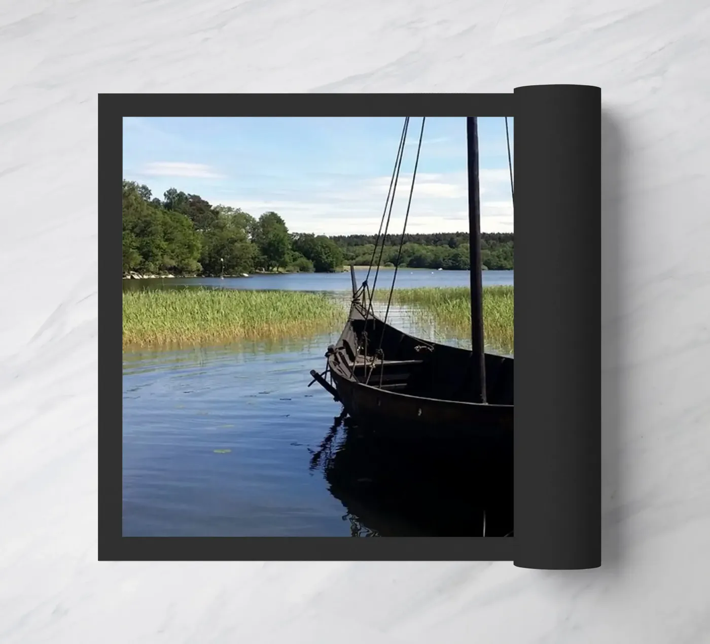 Wikingerboot Fußmatte von Piccola Serenata