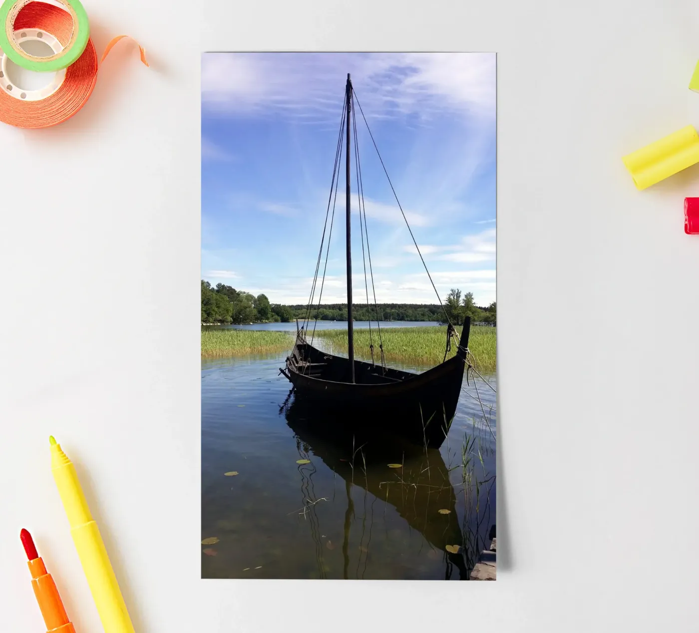 Viking boat Stickerbogen von Piccola Serenata