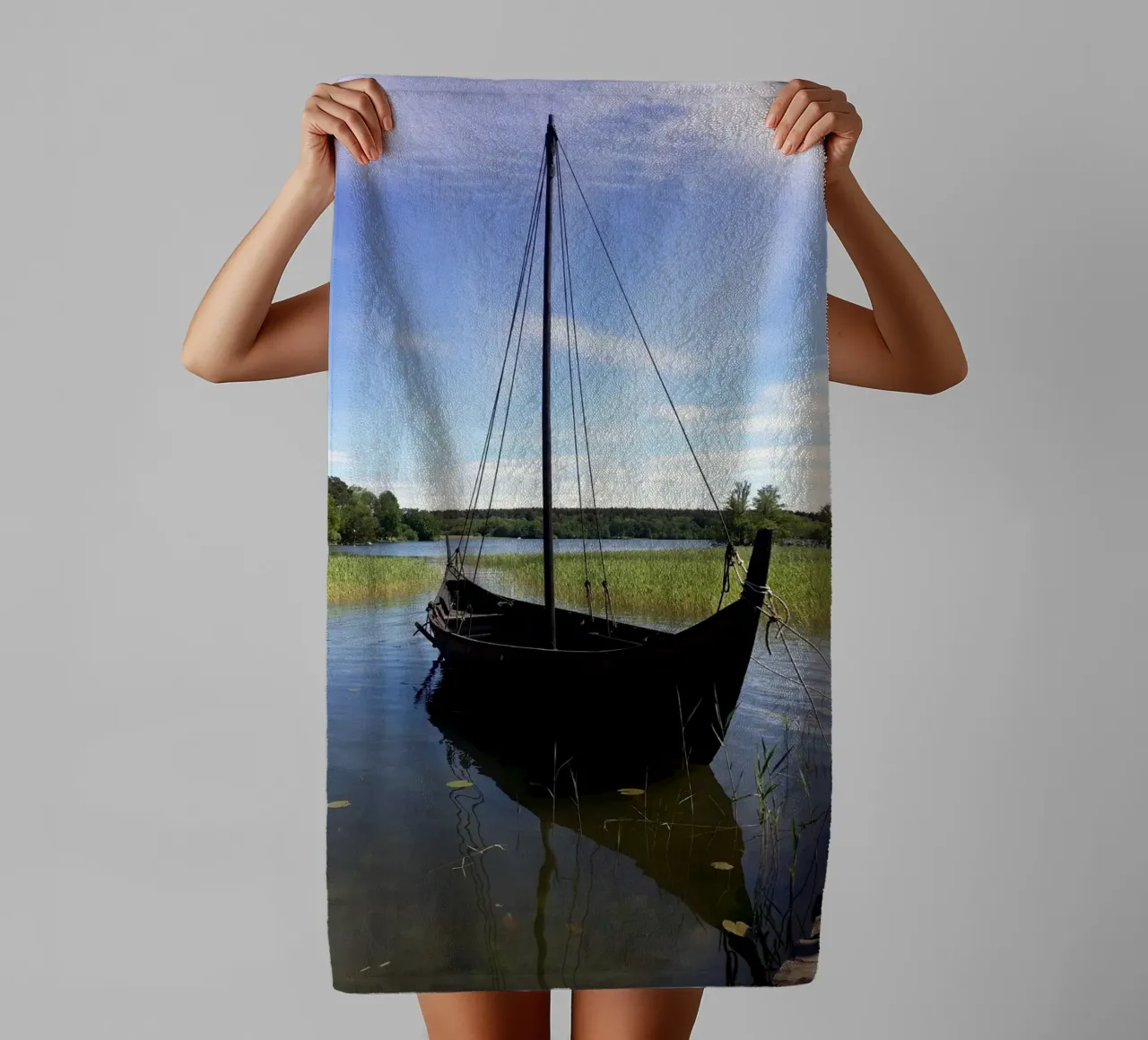 Wikingerboot Handtuch von Piccola Serenata