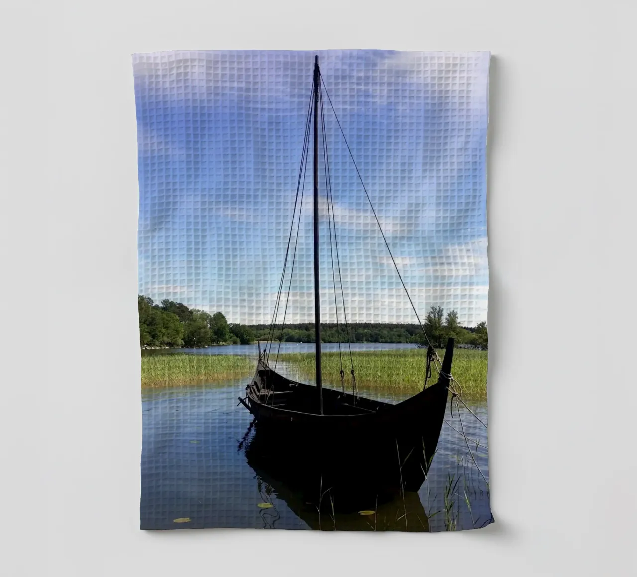 Wikingerboot Geschirrtuch von Piccola Serenata