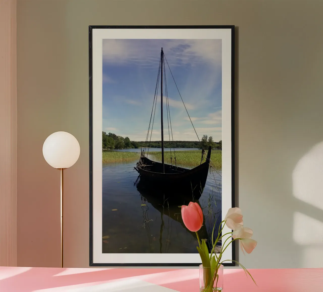 Viking boat poster by Piccola Serenata