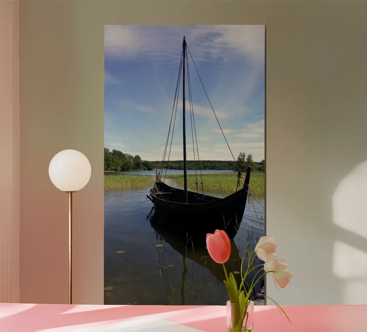 Viking boat poster by Piccola Serenata