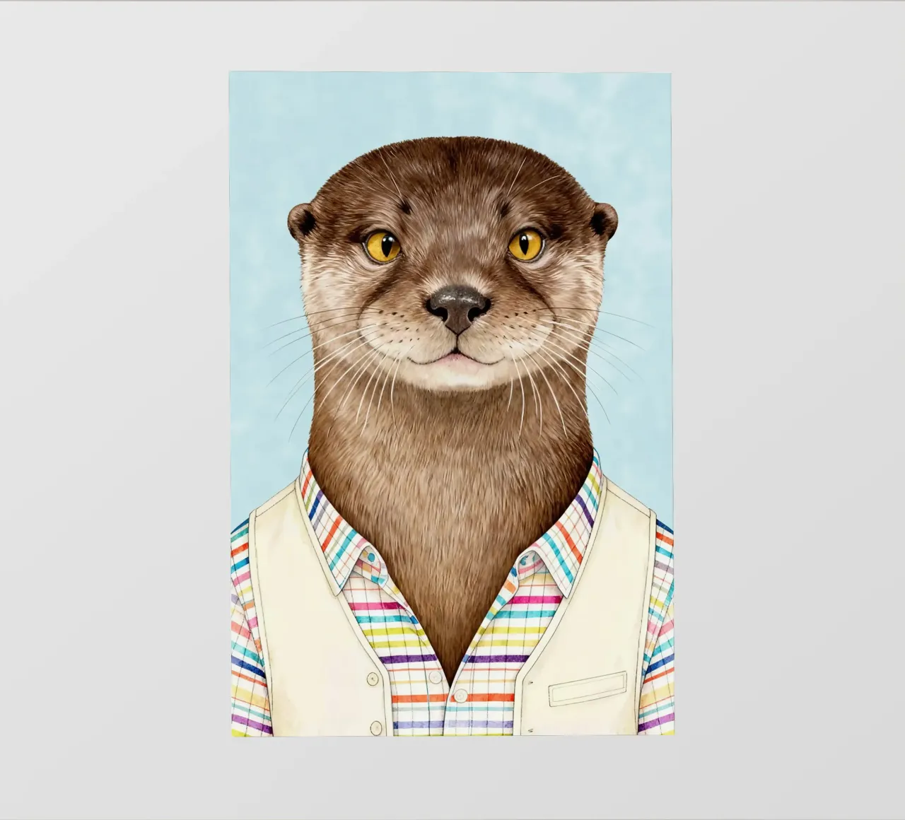 Modern Otter Portrait telo in pvc da Attaboy Dsgn