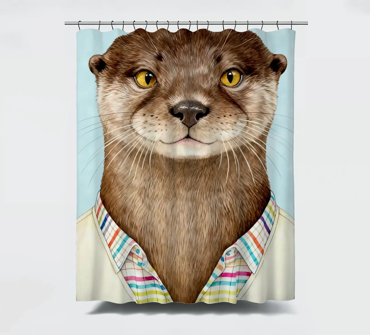 Modern Otter Portrait tenda da doccia da Attaboy Dsgn