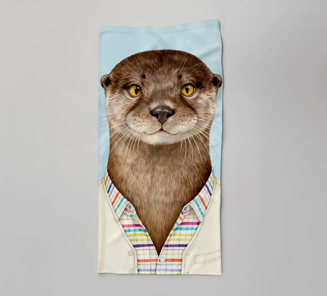 Modern Otter Portrait asciugamano da bagno da Attaboy Dsgn