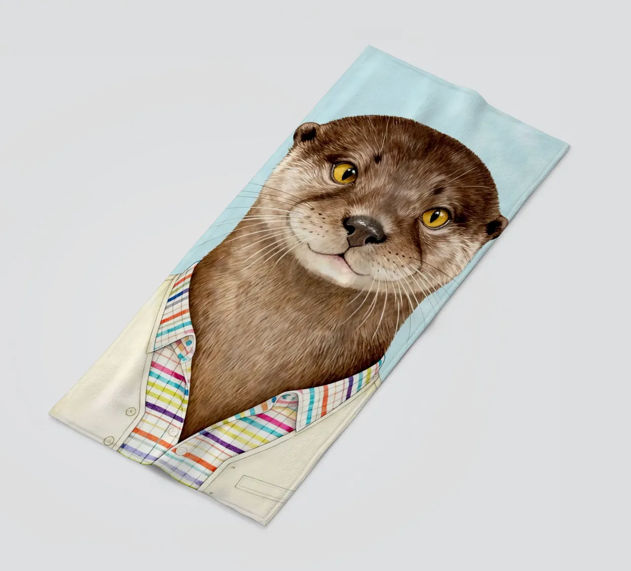 Modern Otter Portrait telo mare da Attaboy Dsgn