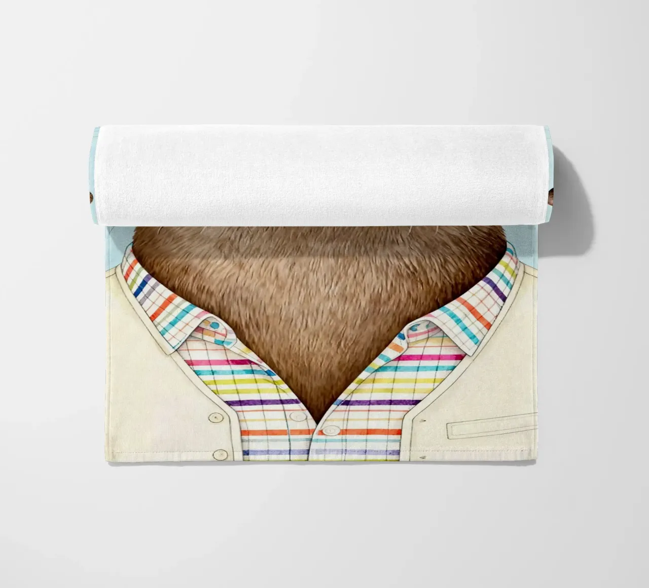 Modern Otter Portrait telo mare da Attaboy Dsgn
