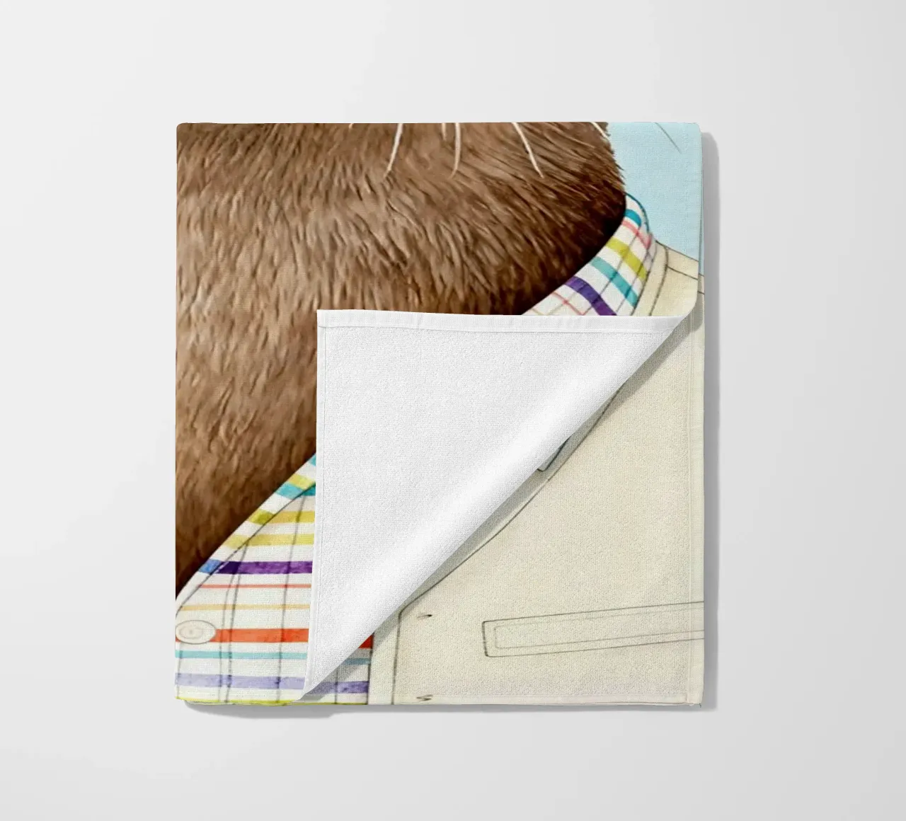 Modern Otter Portrait telo mare da Attaboy Dsgn