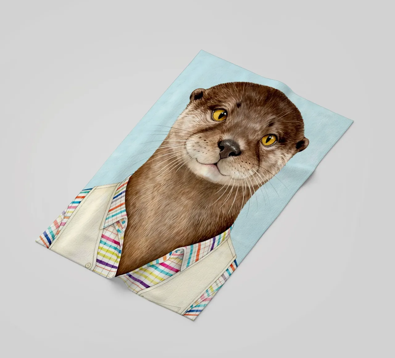 Modern Otter Portrait telo mare da Attaboy Dsgn