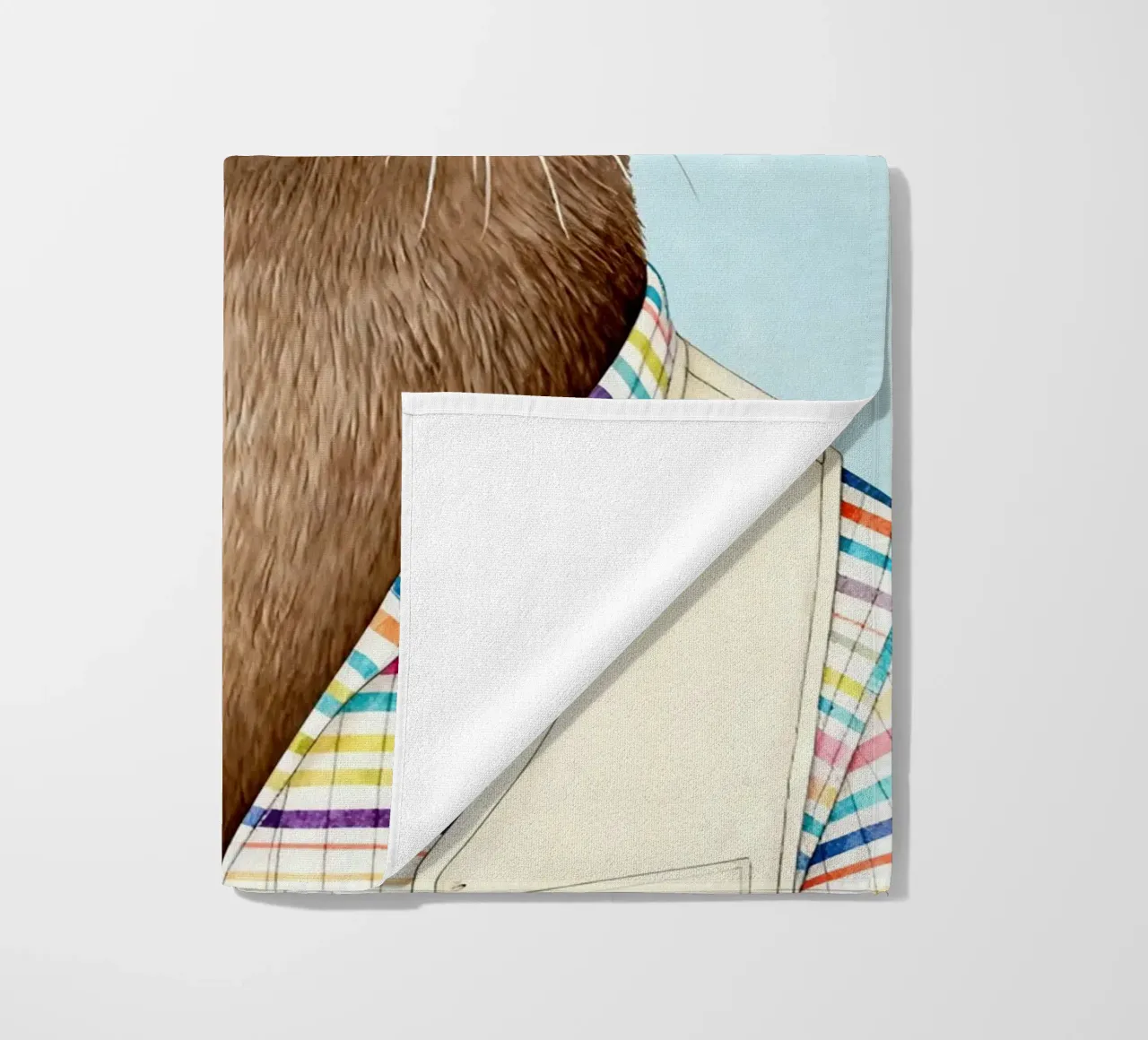 Modern Otter Portrait telo mare da Attaboy Dsgn