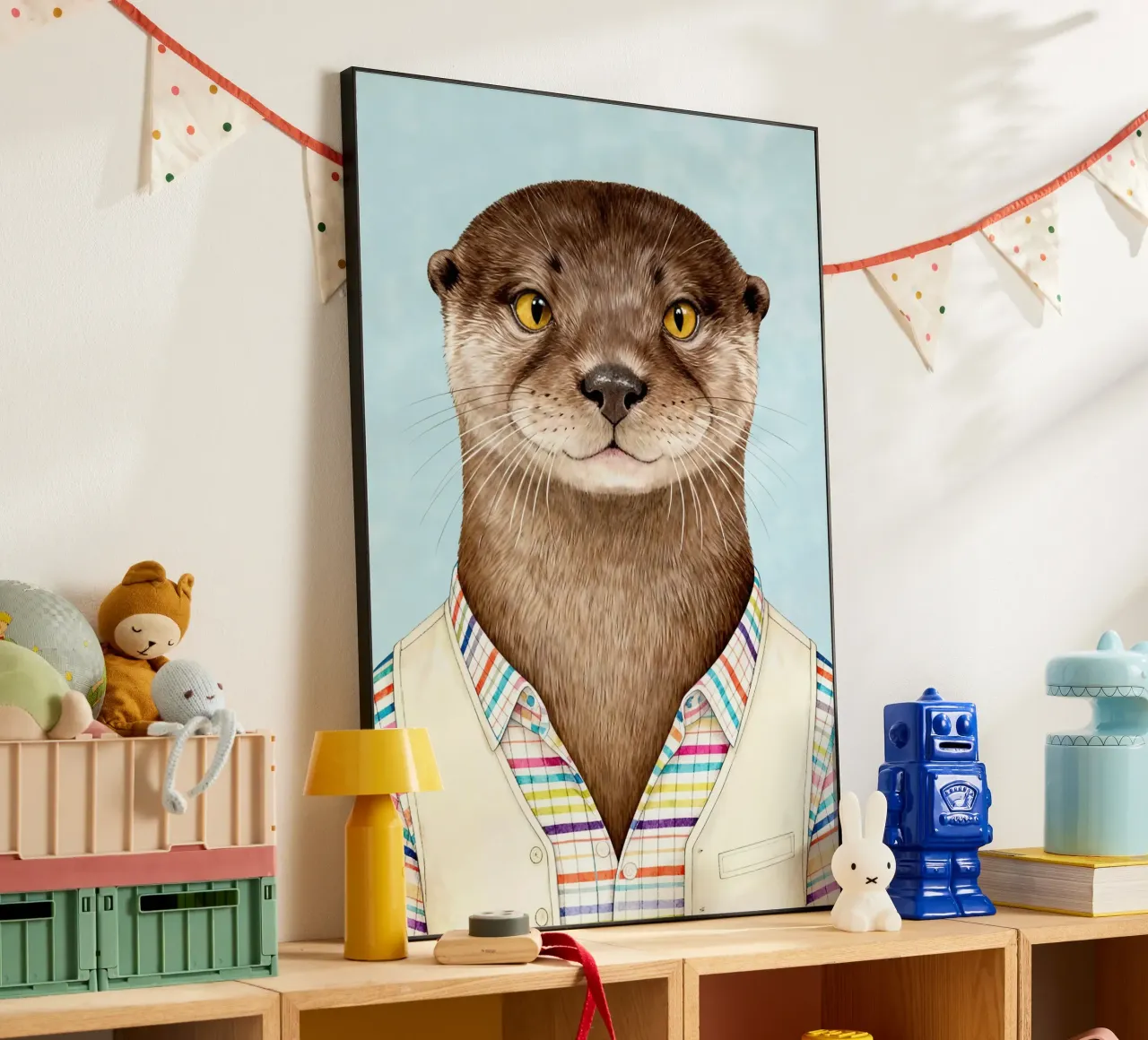 Modern Otter Portrait alluminio dibond da Attaboy Dsgn