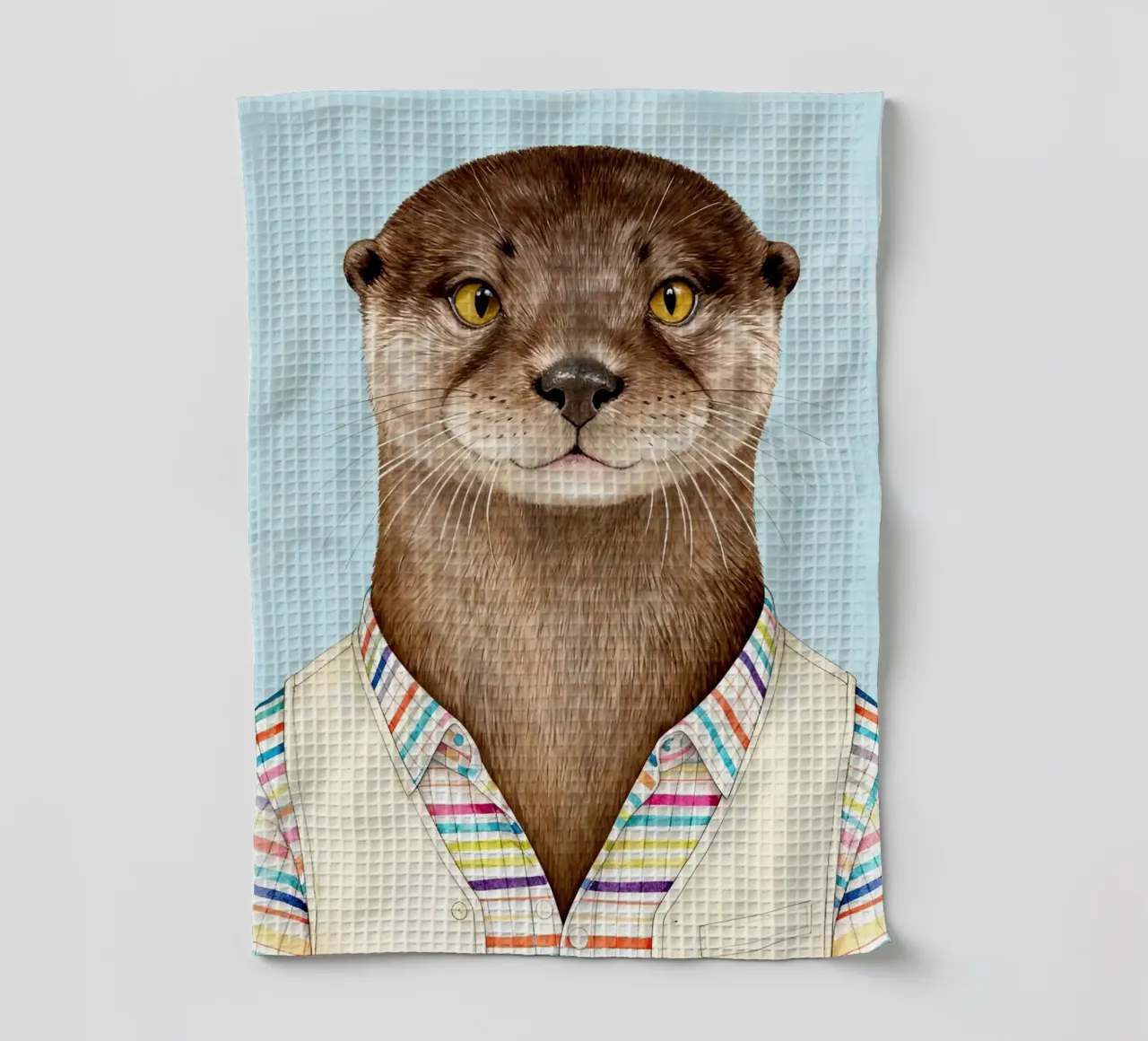 Modern Otter Portrait torchon de Attaboy Dsgn