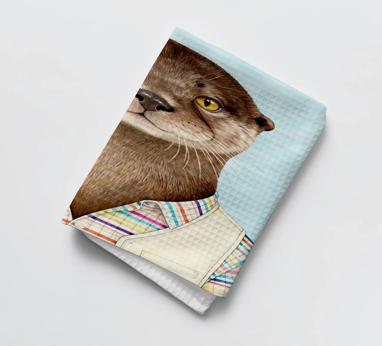 Modern Otter Portrait torchon de Attaboy Dsgn