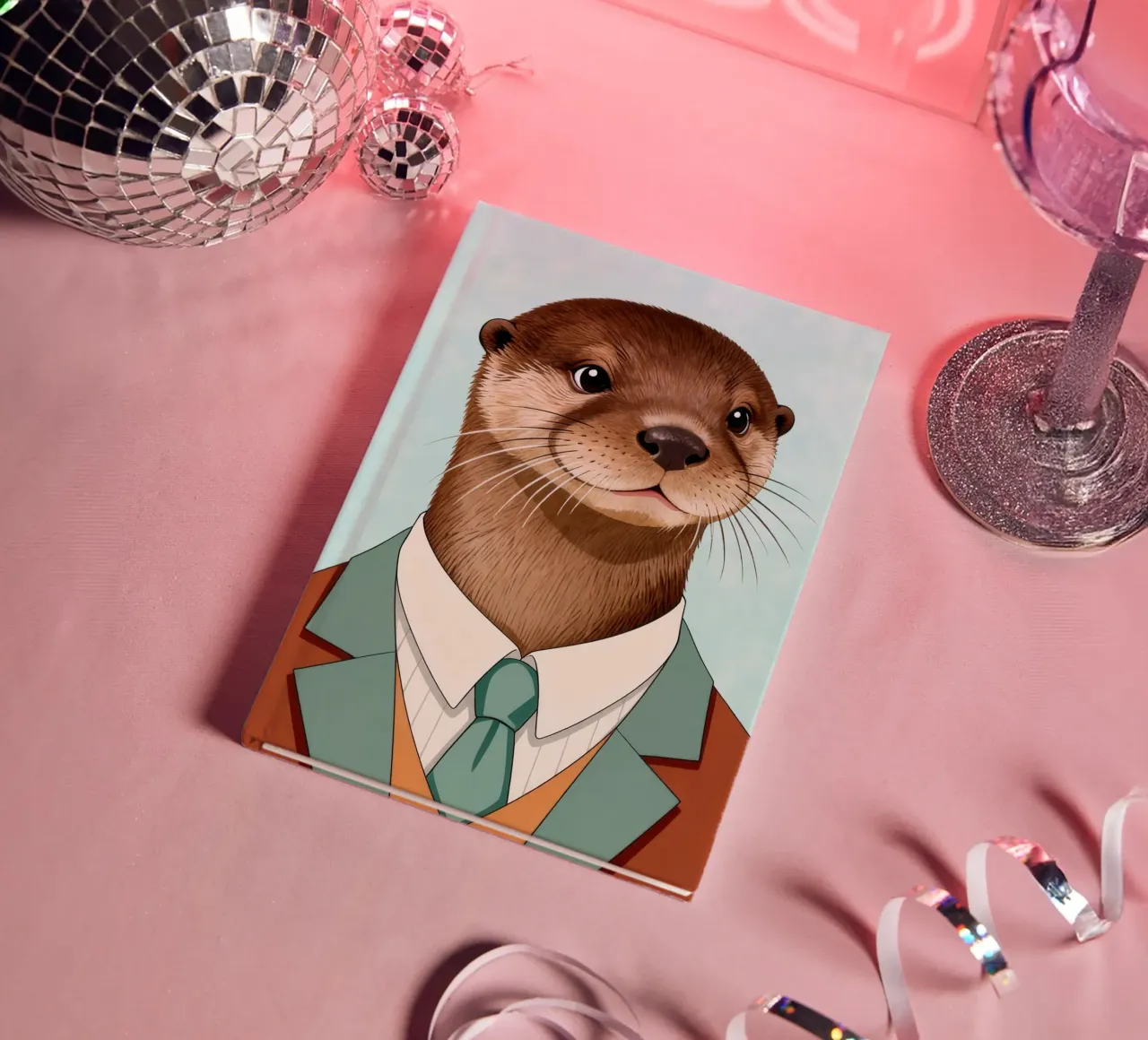 Quirky Otter notebook by Attaboy Dsgn