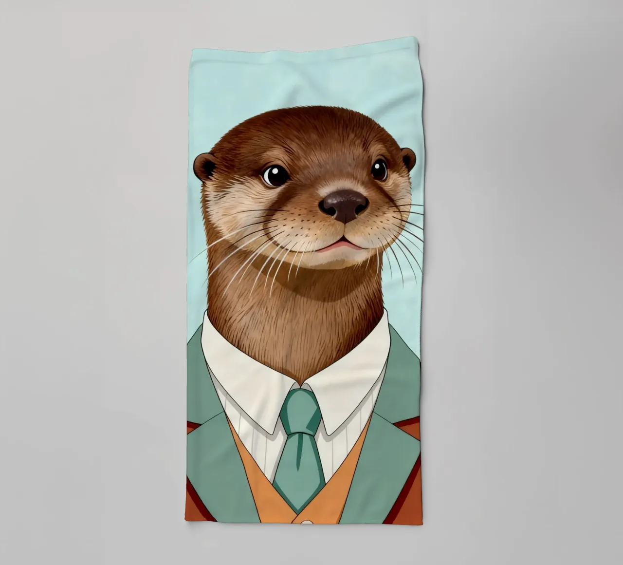 Quirky Otter asciugamano da bagno da Attaboy Dsgn