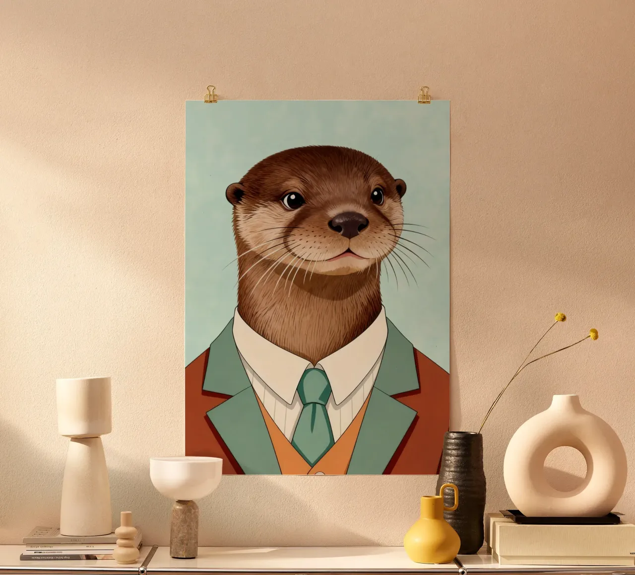 Quirky Otter carta hahnemühle da Attaboy Dsgn