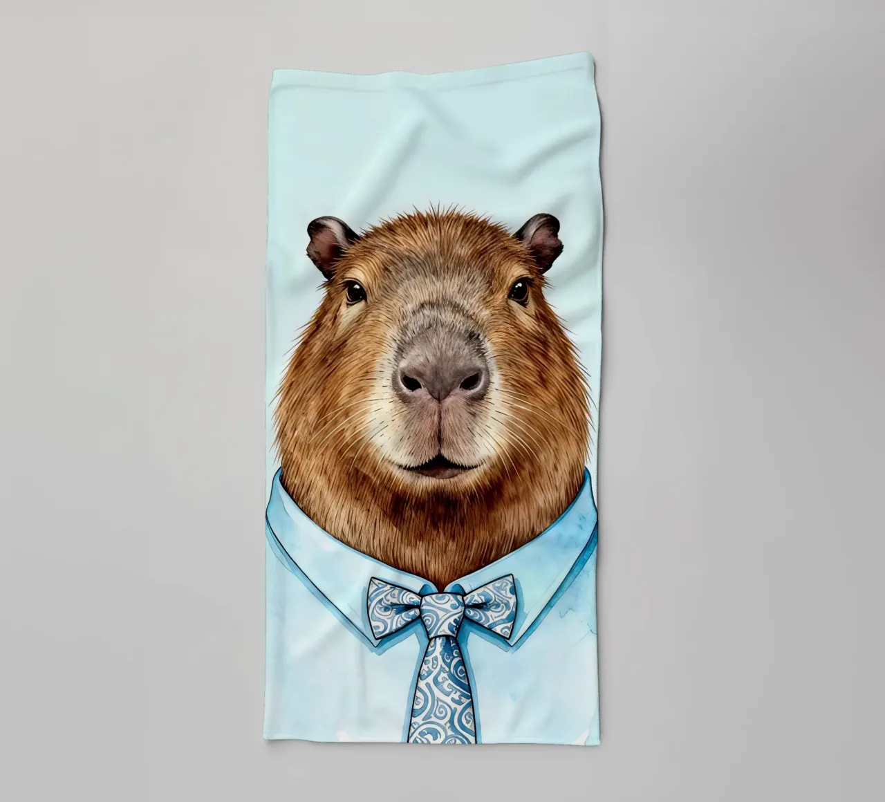 Whimsical Capybara asciugamano da bagno da Attaboy Dsgn
