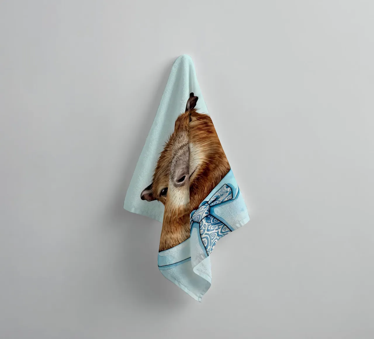 Whimsical Capybara asciugamano da bagno da Attaboy Dsgn